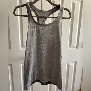 Lululemon Athletica Black and White Striped Tank Top